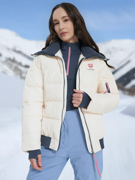 Пуховик женский Glissade, желтый, арт. 23415