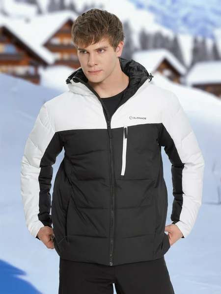 Пуховик мужской Glissade, черный, арт. 23419