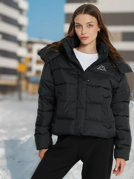 Пуховик женский Kappa, черный, арт. 23428