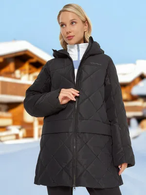 Пуховик женский Glissade, черный, арт. 138514GSD-99