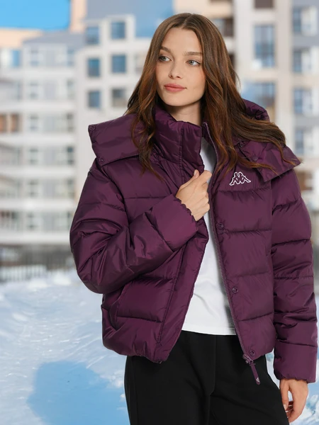 Пуховик женский Kappa, фиолетовый, арт. 23447