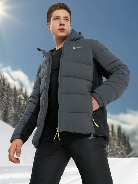 Пуховик мужской Nordway, серый, арт. 23469
