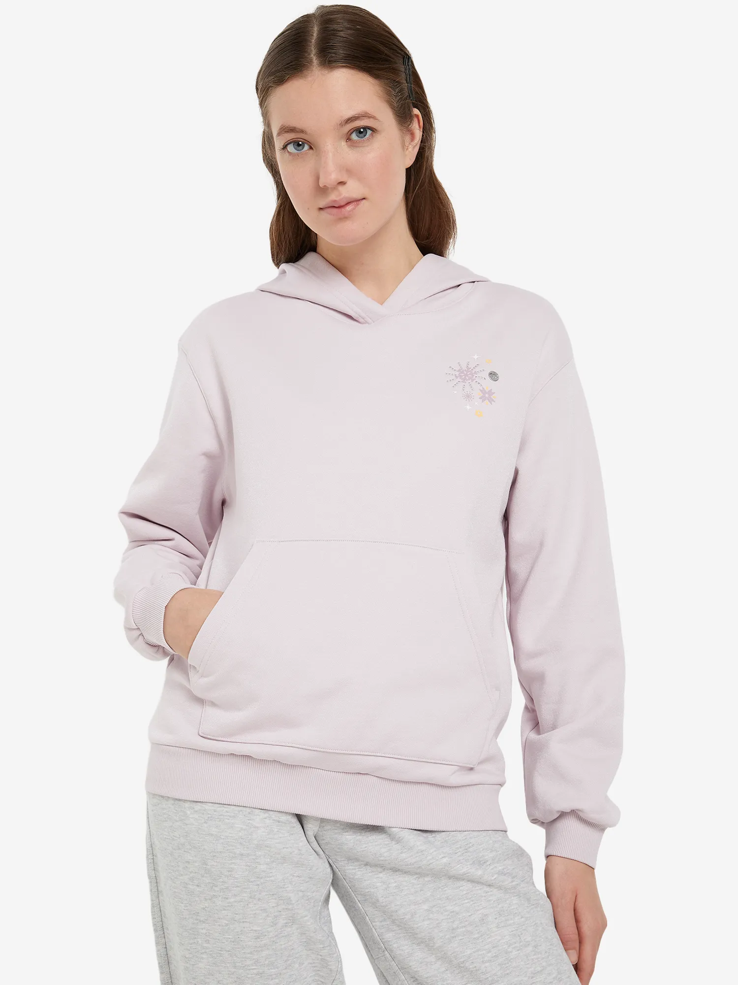 Худи женское Li-Ning Po, фиолетовый, арт. awdt822-4fl1o-.