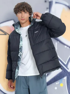 Пуховик мужской двусторонний оверсайз Termit, черный, арт. 138550TRT-BQ