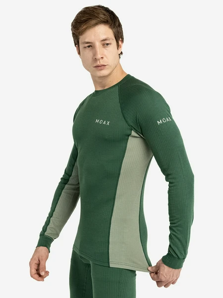 Термобелье верх мужское Moaxsport Race, зеленый, арт. 23565