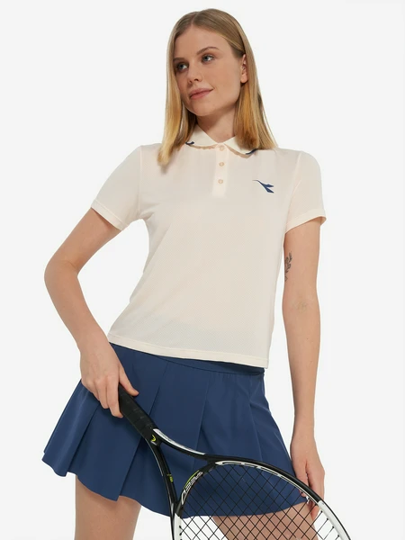 Поло женское Diadora, бежевый, арт. 23622