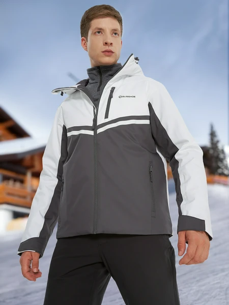 Куртка утепленная мужская Glissade, белый, арт. 23626