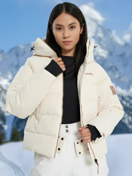 Пуховик женский Zanier, бежевый, арт. 23646