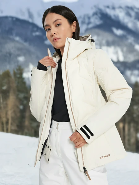 Пуховик женский Zanier, бежевый, арт. 23687