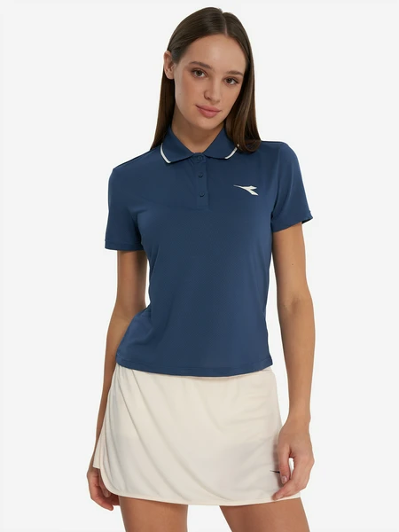 Поло женское Diadora, синий, арт. 23707