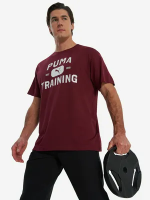 Футболка мужская PUMA Graphics Train Logo Relaxed, красный, арт. 526568P0P-96