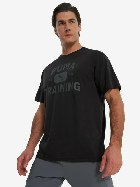 Футболка PUMA Graphics Train Logo Relaxed, черный, арт. 23730