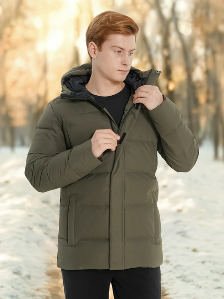 Пуховик мужской Outventure, коричневый, арт. 23732