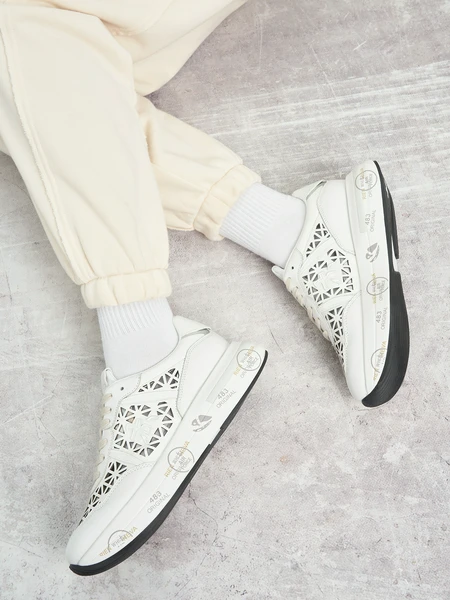 Кроссовки женские Premiata Cassie, белый, арт. cas07385p4z0-.