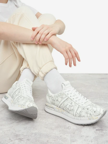 Кроссовки женские Premiata Conny, белый, арт. con07364p4z0-.