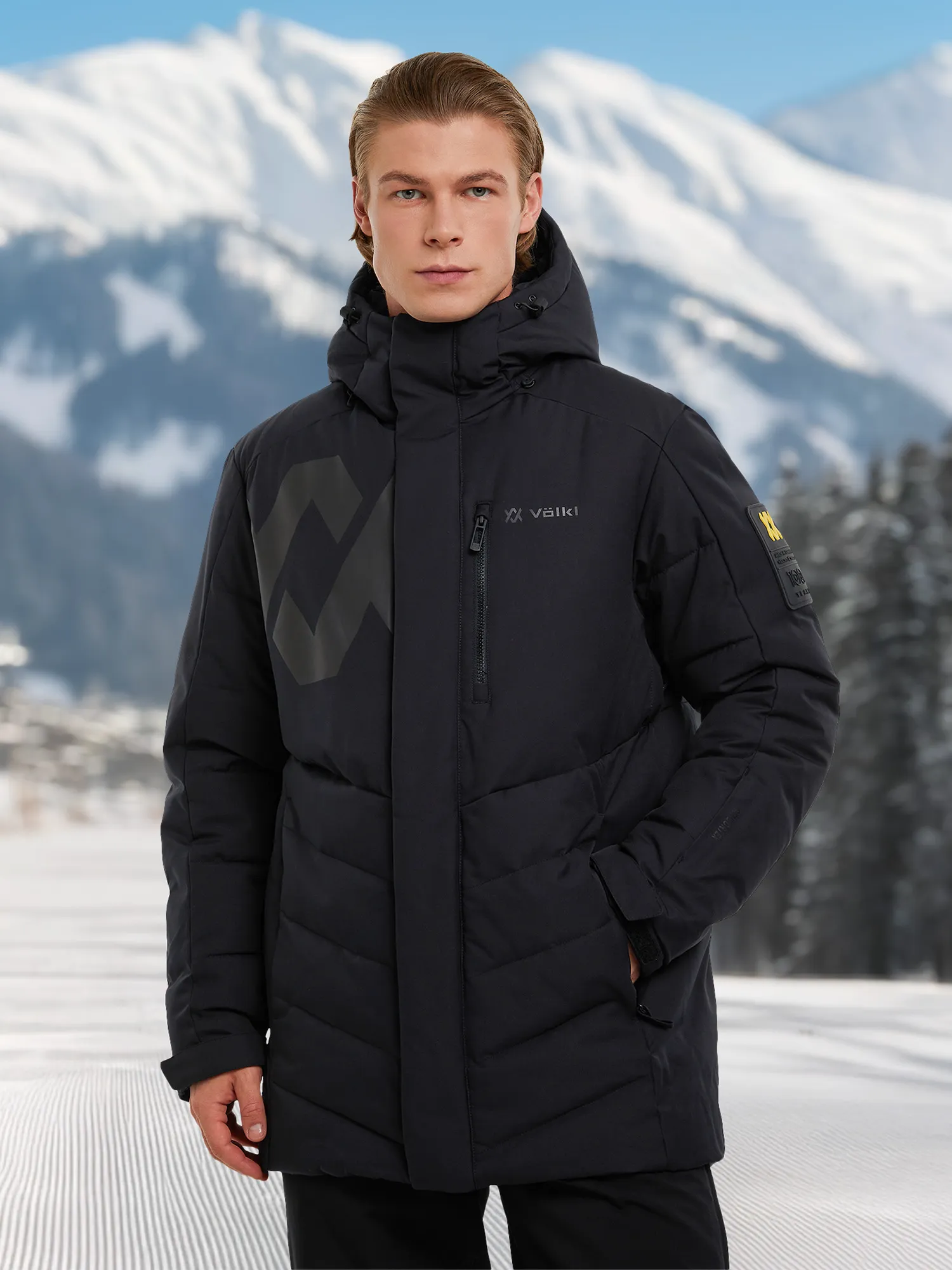 Пуховик мужской Volkl, черный, арт. 125424vlkl-99