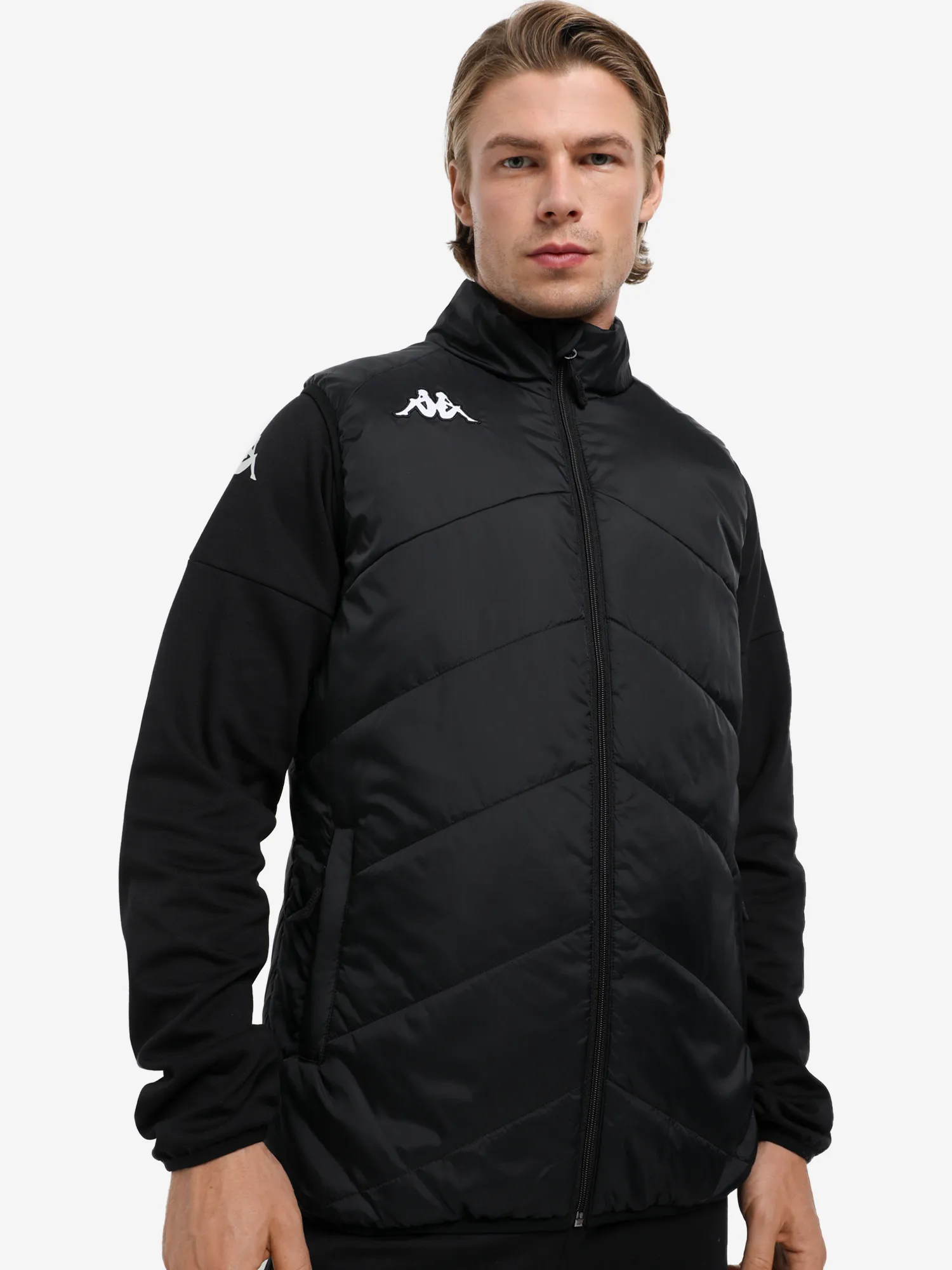 Жилет утепленный мужской Kappa, черный, арт. 321m17wkap-005