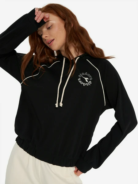 Худи женское Diadora, черный, арт. 102.182259d07-80013