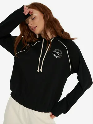 Худи женское Diadora, черный, арт. 102.182259D07-80013