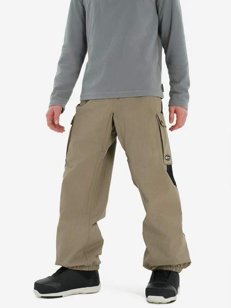 Брюки утепленные мужские Quiksilver Snow Down, бежевый, арт. 23938