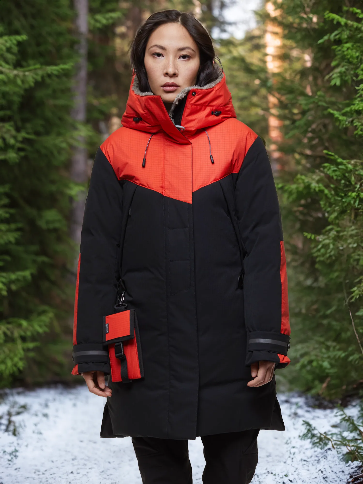 Пуховик Bask Echo, оранжевый, арт. 20216bsk-9b05.9009