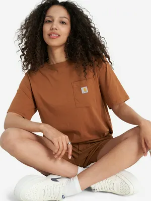 Футболка женская Carhartt, коричневый, арт. 106122C2H-BRN