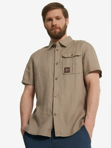 Рубашка с коротким рукавом Cordillero, коричневый, арт. 133808c37-t2