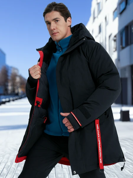 Пуховик Bask Yukagir оверсайз, черный, арт. 19h49bsk-9009