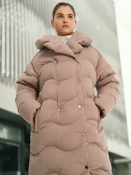 Пальто пуховое женское Cordillero, коричневый, арт. 131790c37-t2