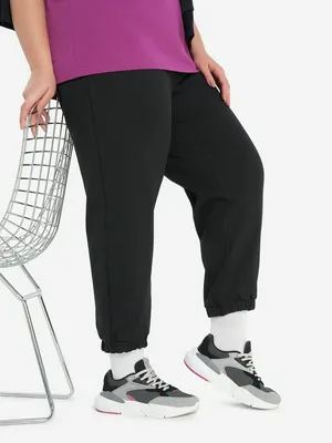 Брюки женские оверсайз Demix Plus Size, черный, арт. 127766DMX-99