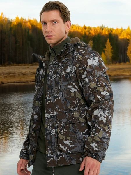 Куртка мембранная мужская Geotech, коричневый, арт. 130774g2p-f1