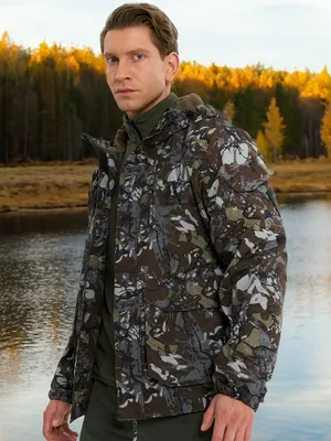 Куртка мембранная мужская Geotech, коричневый, арт. 130774G2P-F1