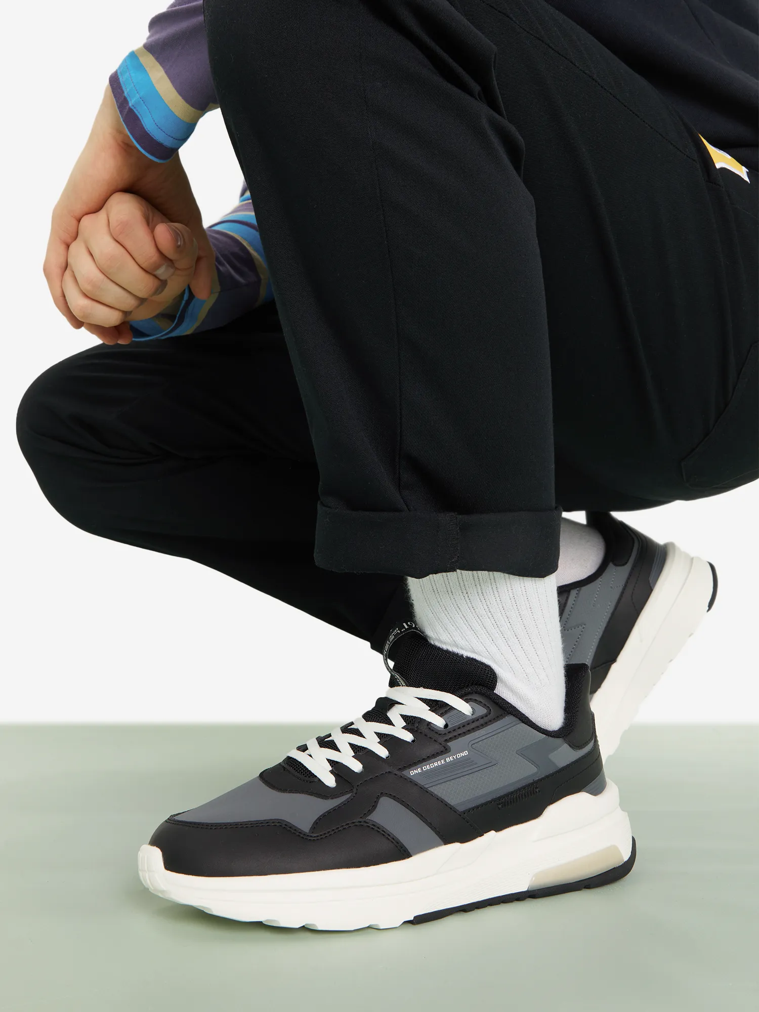 Кроссовки 361°, черный, арт. w572416719-2w361-.