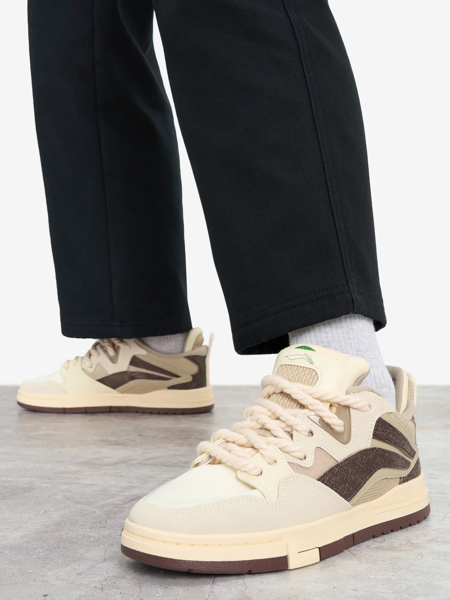 Кеды Li-Ning Wave Pro Se, бежевый, арт. aecu014-1fl1o-.