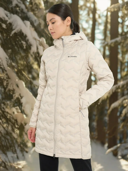 Пуховик Columbia Delta Ridge II Long Down Jacket, бежевый, арт. 2088211clb-278