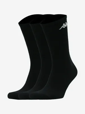 Носки Kappa, 3 пары, черный, арт. 127293KAP-BW