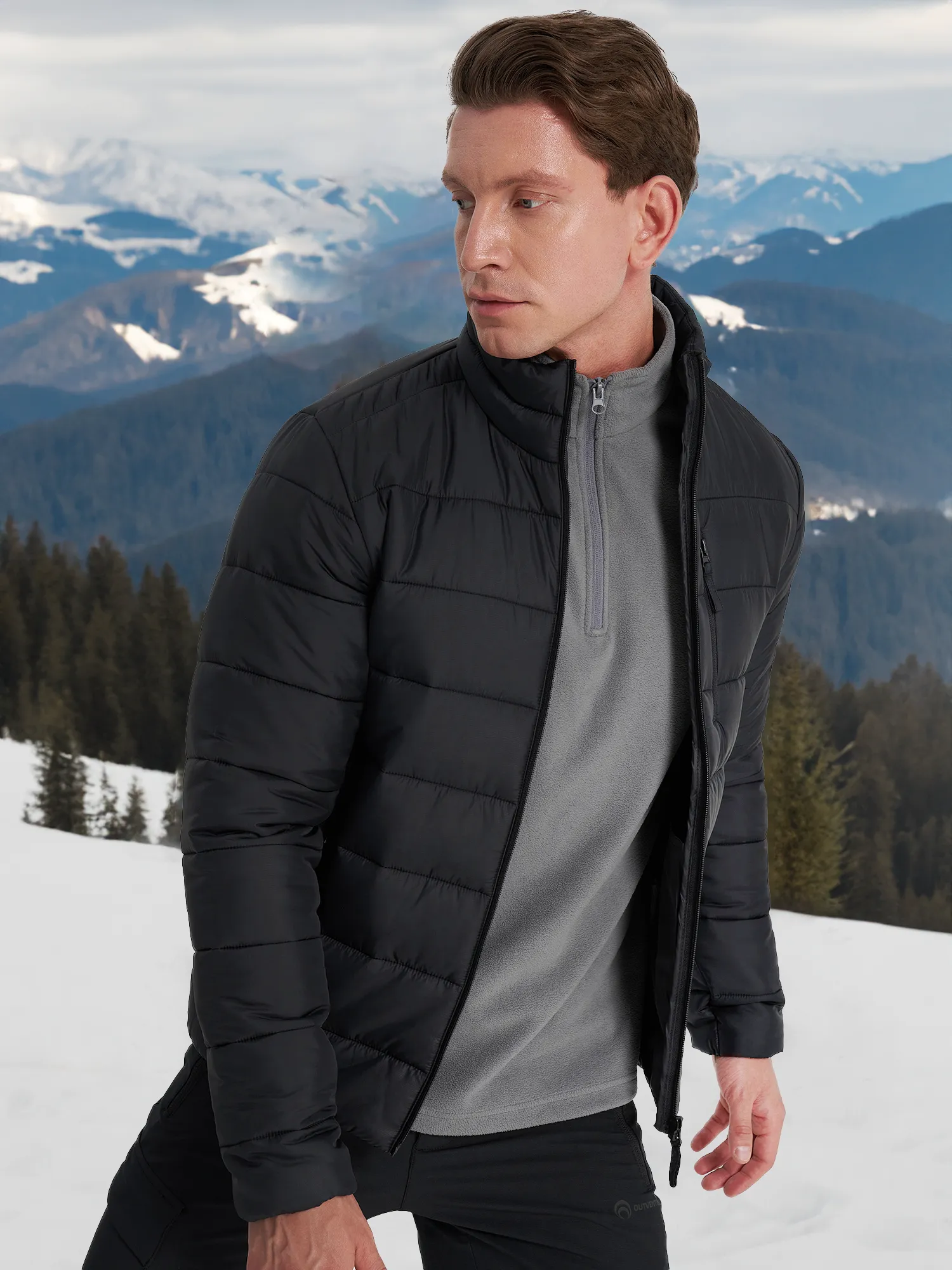 Куртка утепленная мужская Outventure, черный, арт. 129940out-99