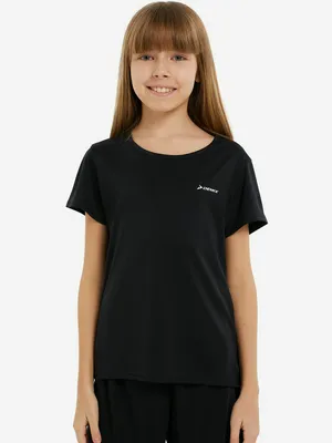 Футболка Demix для девочек, черный, арт. 127409DMX-99