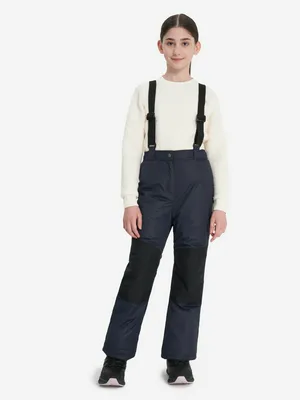 Брюки утепленные для девочек Outventure, черный, арт. 131853