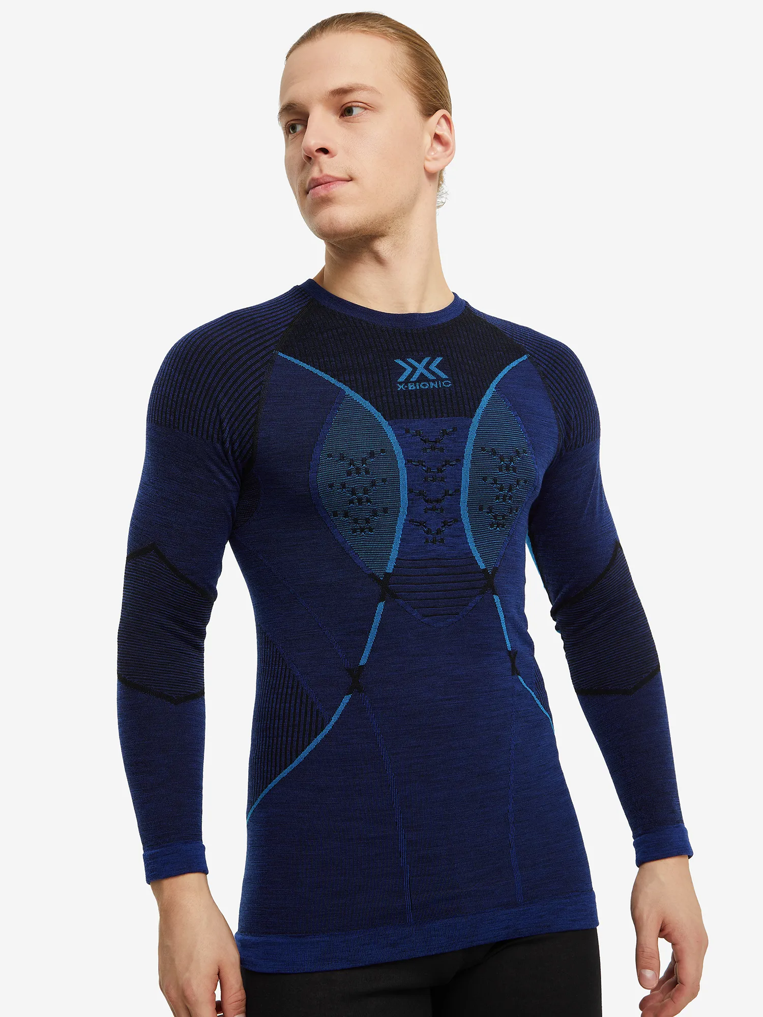 Термобелье верх мужское X-Bionic, синий, арт. cl-wt06w23mx05-a654