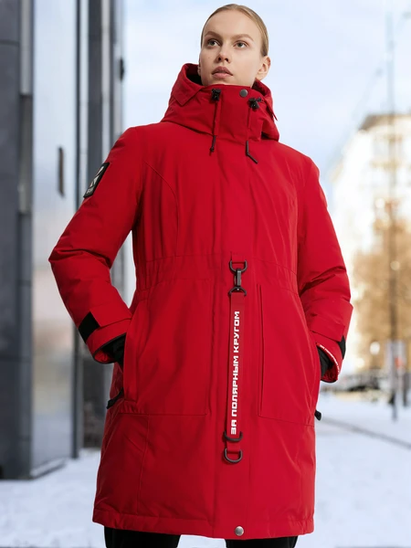 Пуховик Bask Kheta, красный, арт. 19h29bsk-9205