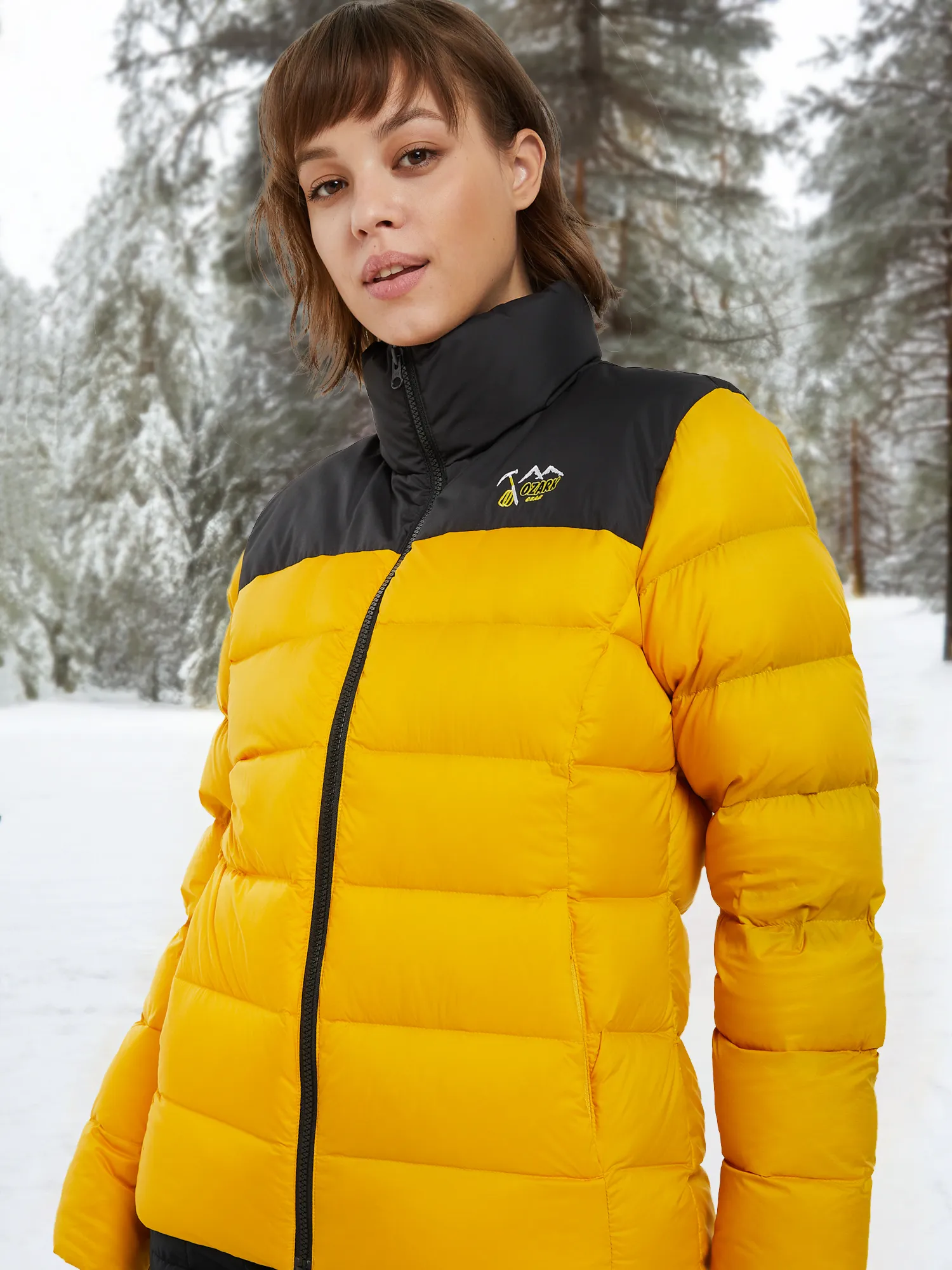 Пуховик женский Ozark, оранжевый, арт. 156615o1l-102