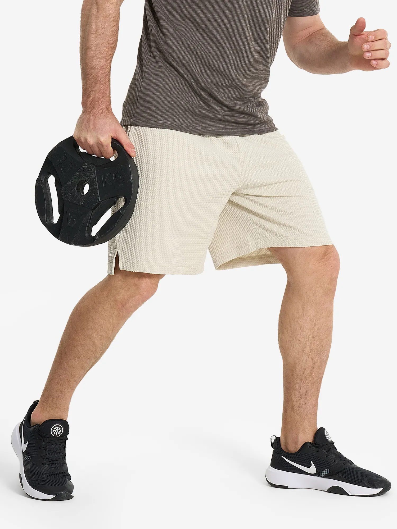 Шорты Under Armour Rival Waffle, бежевый, арт. 1383107u0f-273