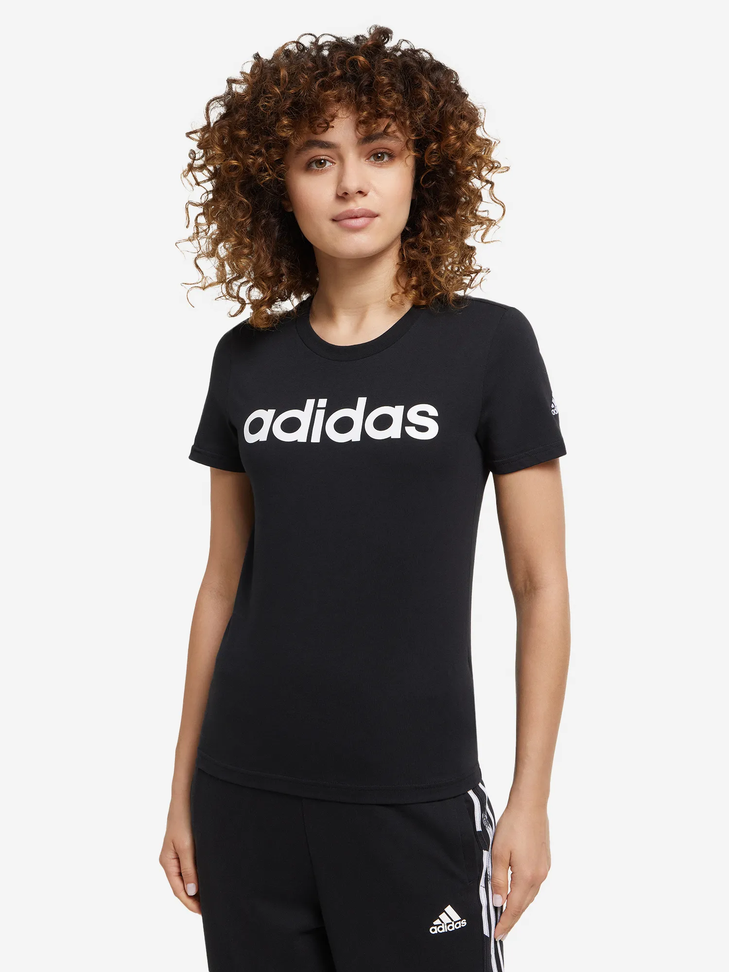 Футболка adidas Loungewear Essentials Slim Logo, черный, арт. gl0769a01-.