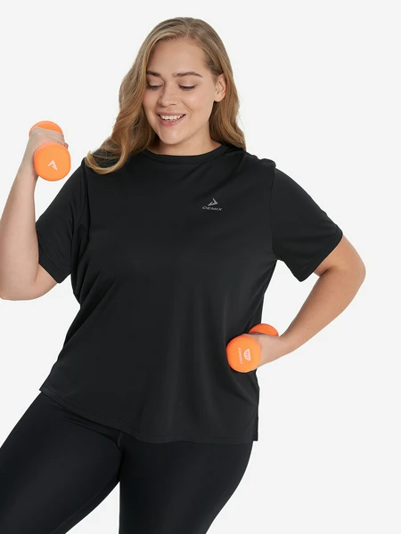 Футболка Demix Plus Size, черный, арт. 130140dmx-99