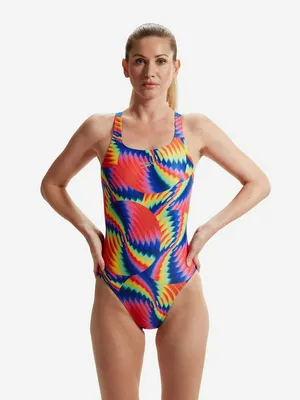 Купальник слитный женский Speedo Allover, синий, арт. 8-00317316784