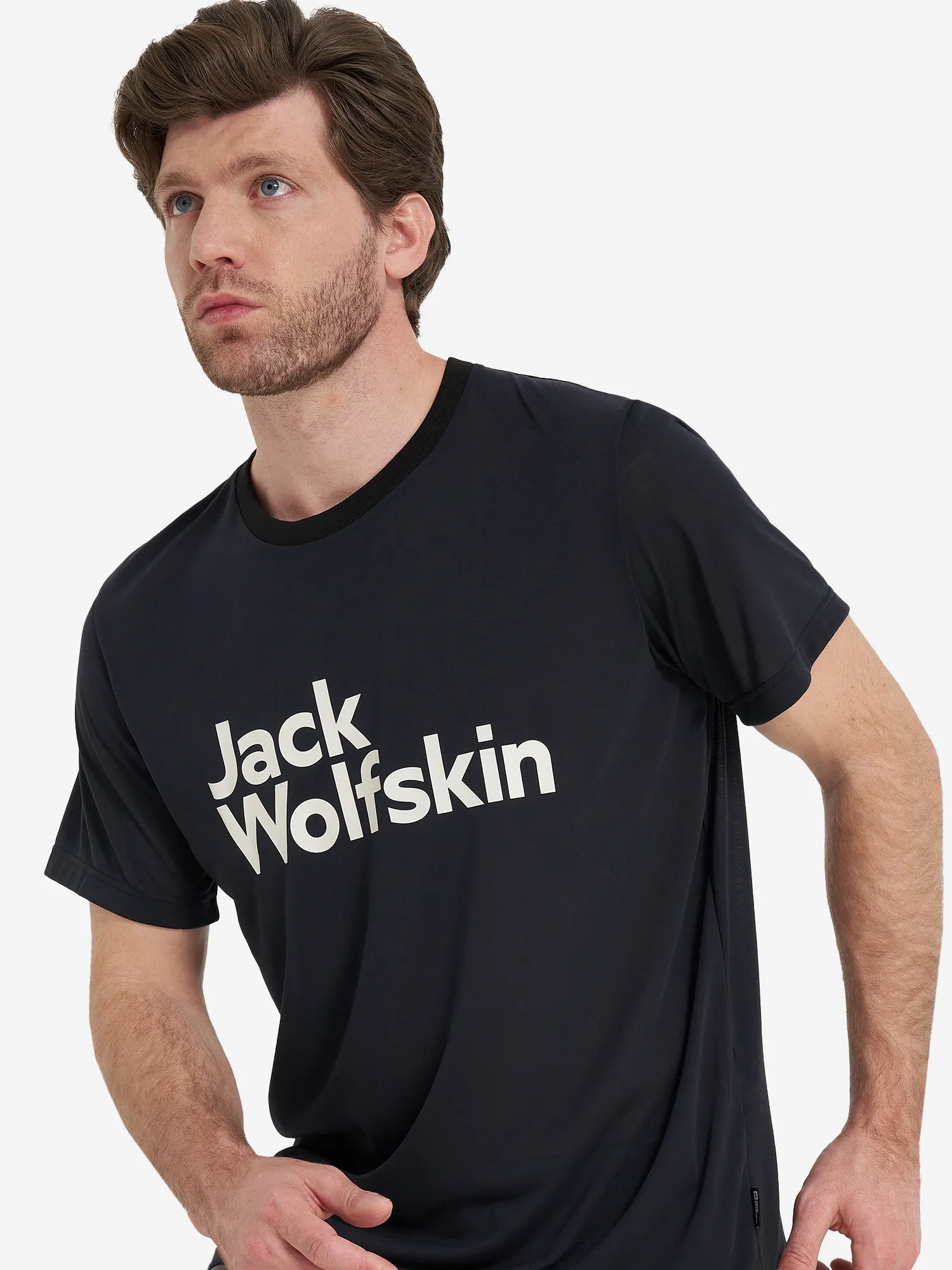 Футболка Jack Wolfskin Brand, черный, арт. 1809771j01-6000