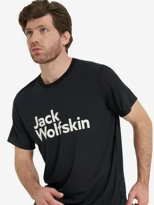 Футболка Jack Wolfskin Brand, черный, арт. 1809771J01-6000