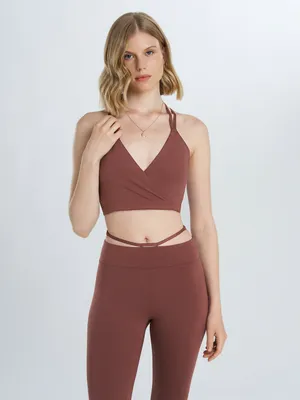 Топ бра спортивный Sensana, коричневый, арт. 138956S7W-T3