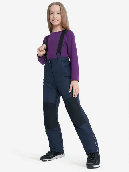 Утепленные брюки Outventure для девочек, синий, арт. 24330